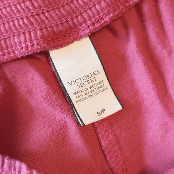 VS Angel Heart Shirt and Shorty Shorts Pink & Black Matching Set Small - Picture 6 of 10